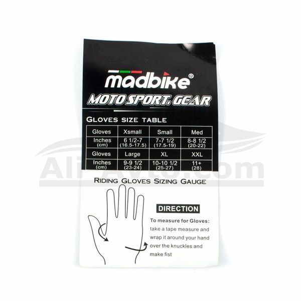 Ръкавици за мотоциклет MadBike/ORANGE със сензор който позволява да се