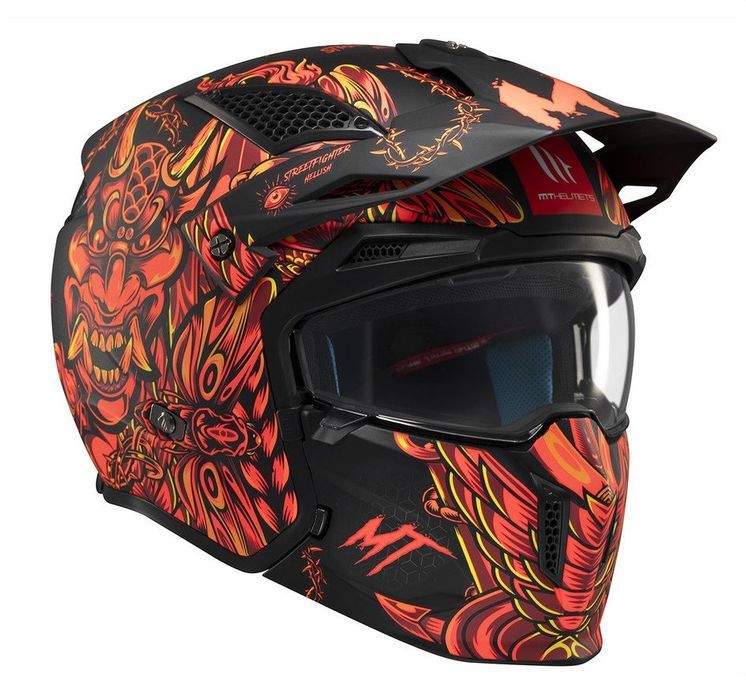 Casca Mt Helmets Streetfighter SV S B5 Hellish rosu mat