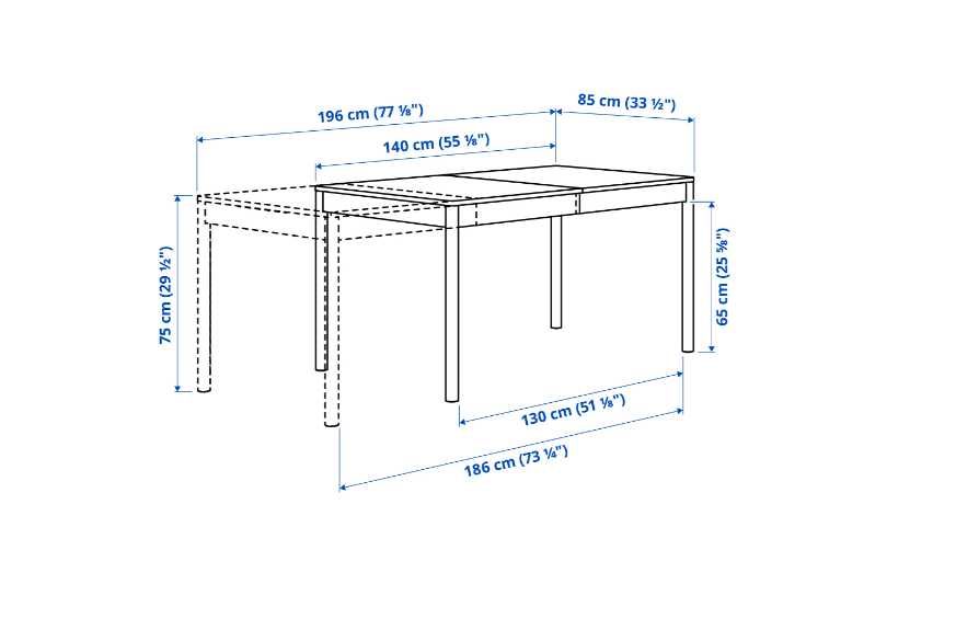 Маса Икеа Tonstad (цвят дъб)