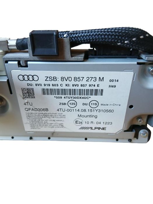 Display/Navigatie Audi A3 8V 2012 - > 8V0 857 273 M