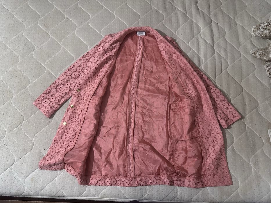 Moschino Cheap and Chic Pink Lace long Blazer