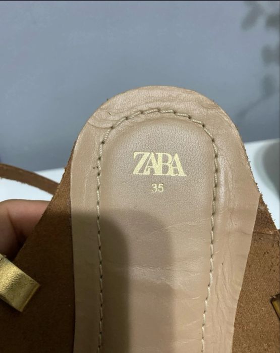Vand sandale Zara piele naturală 35