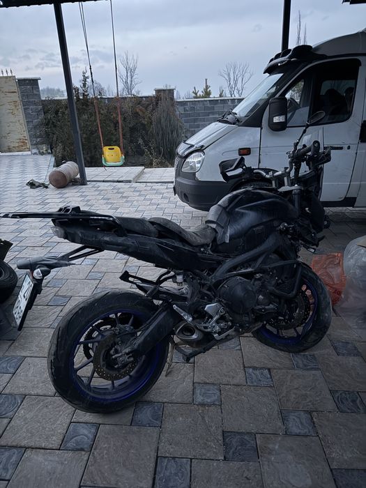 Мотоцикл MT-09 Tracer в аварийном состояний