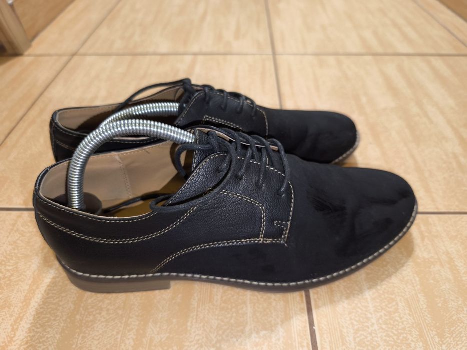 Pantofi piele intoarsa Ottimo Maro Inchis 41