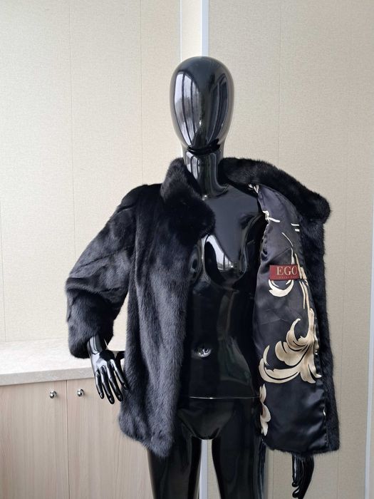 Haina din blana naturala de vizon/nurca de LUX