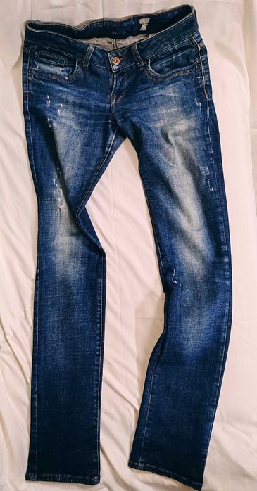 Blugi Super Slim - foarte lungi, talie foarte joasa M / 38 / 10 · Stare foarte bună