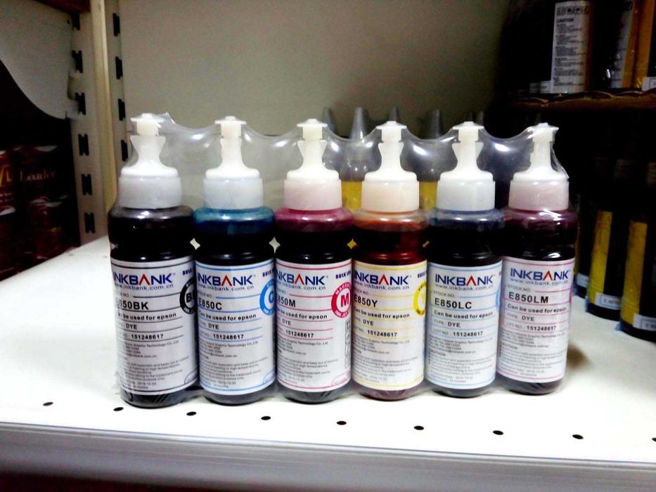 Чернила для принтеров Epson Canon HP