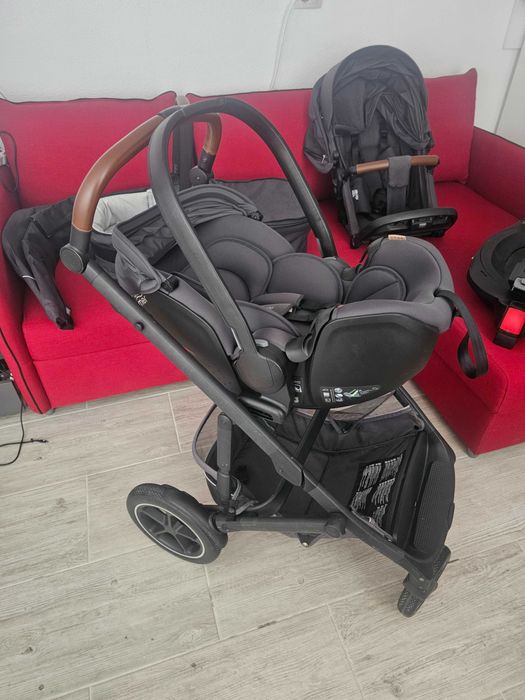 Set Britax Romer Modular  0 - 2 ANI - Scaun, Scoica, Landou, Sport, Baza Isofix Smile 5Z, Midnight Grey