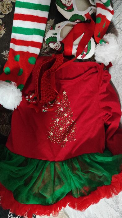 Новогодний боди на девочку