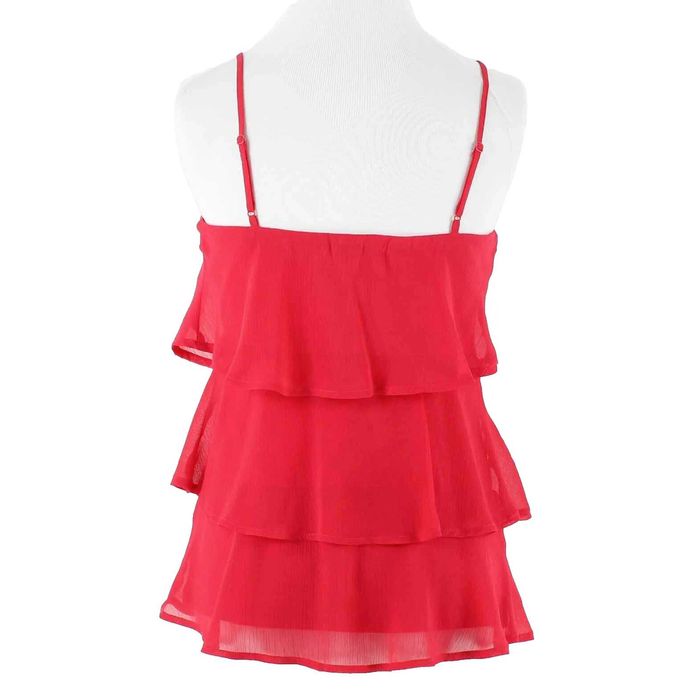 Нов ефирен копринен топ размер S