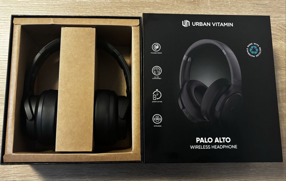 Casti Urban Vitamin Palo Alto RCS ,Negru