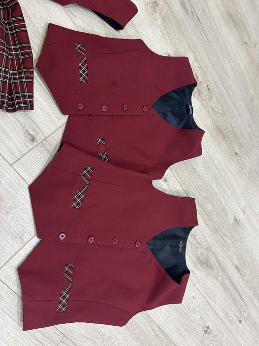 Школьная форма на девочку (синяя и бордо)