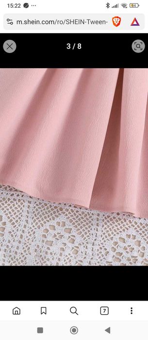 Rochie fete Shein 8 ani, 9 ani, 10 ani, 10 ani, 11-12 ani.