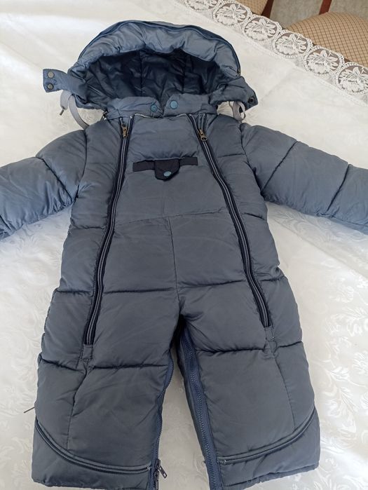 Детский зимний комбинезон на Малыша возраст 3-12, теплый