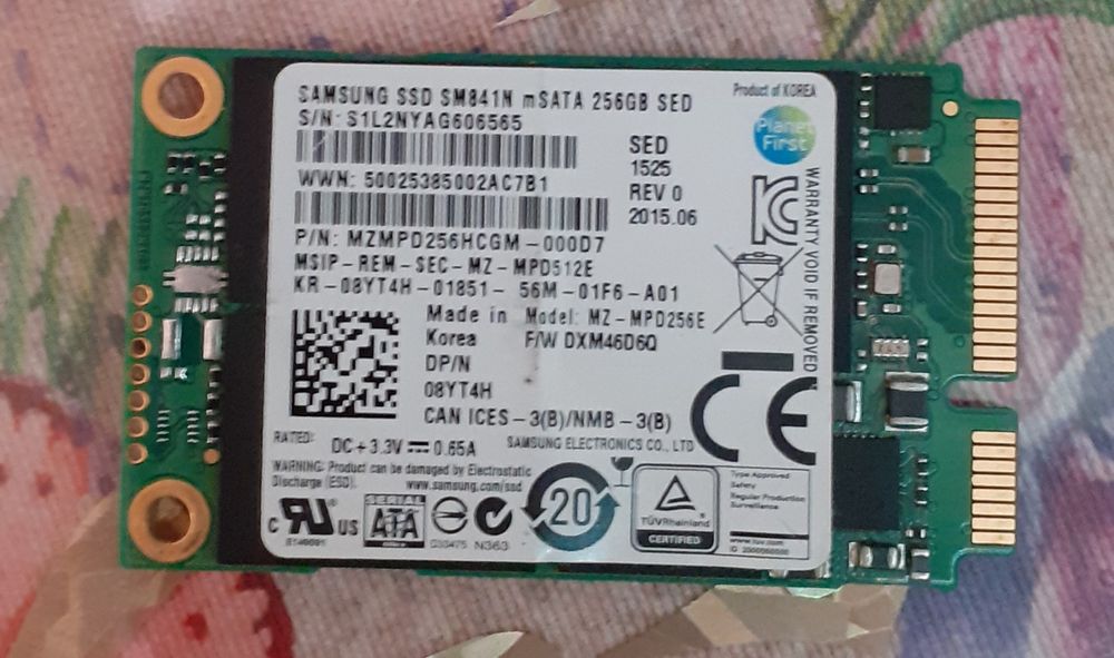SSD drive mSATA Samsung 256 Gb 150 lei și plăcuță WIFI 50 lei