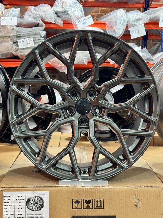 Jante Aliaj EMR Wheels A368 - 5x112 19 Gun Metal Concave PASSAT A4 A5