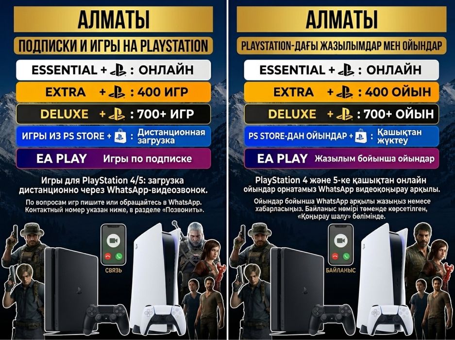 Игры для PlayStation PS4/ПС5 (установка игры)