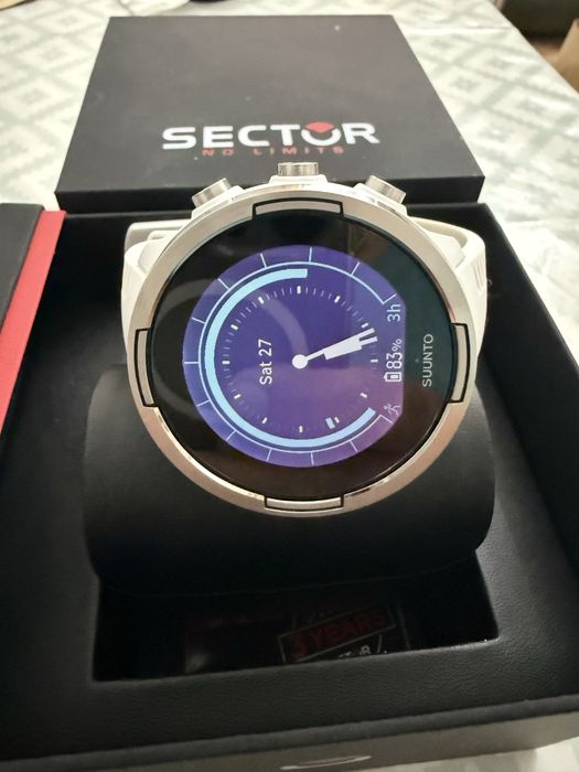 Suunto 9 white safir cristal