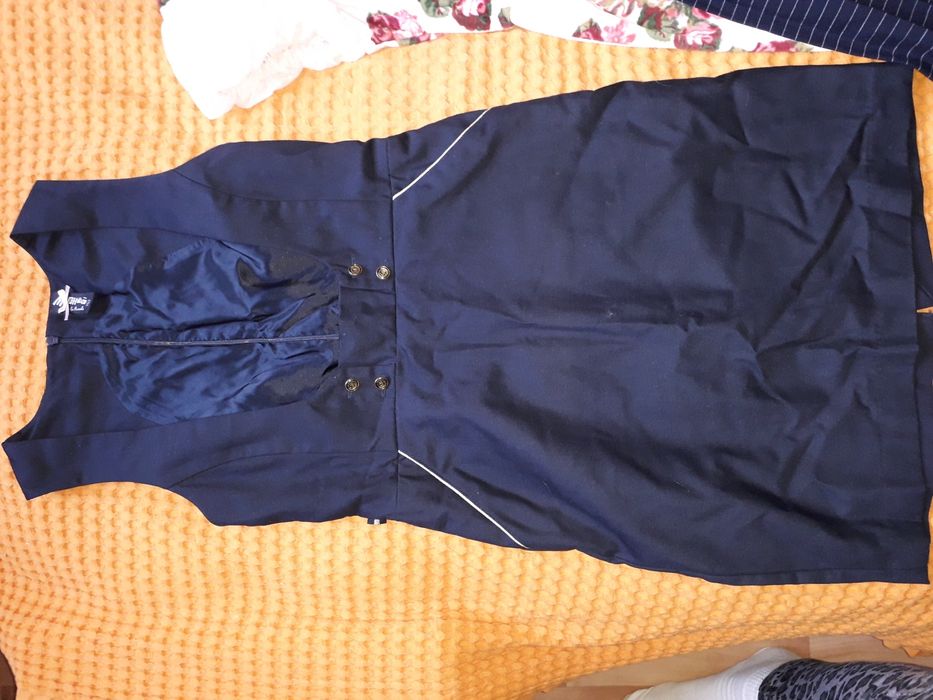 Школьный сарафан синий на девочку