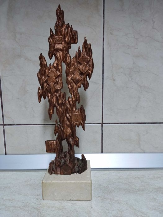 Trofeu imitatie cupru si bronz