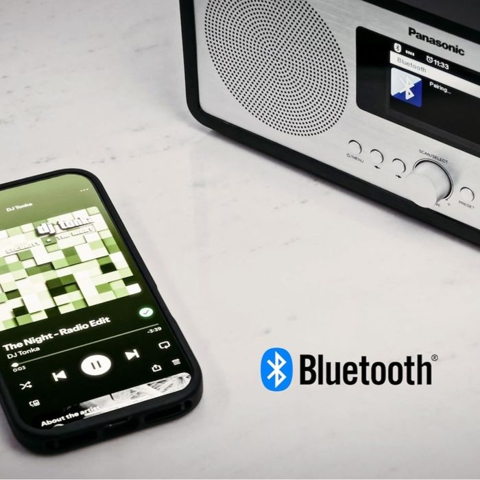 Радио Panasonic RF-D40EGK-K Интернет и DAB+/FM с Bluetooth
