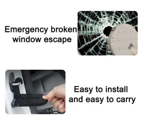 Допълнителна степенка за врата на кола, джип, бус, сгъваема, сива 8бр.