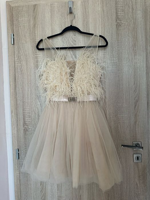 Дамска рокля с пера - JUNONA