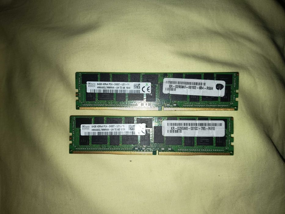 Memorie DDR4 workstation, server, placuta de 64gb ddr4, total 128gb
