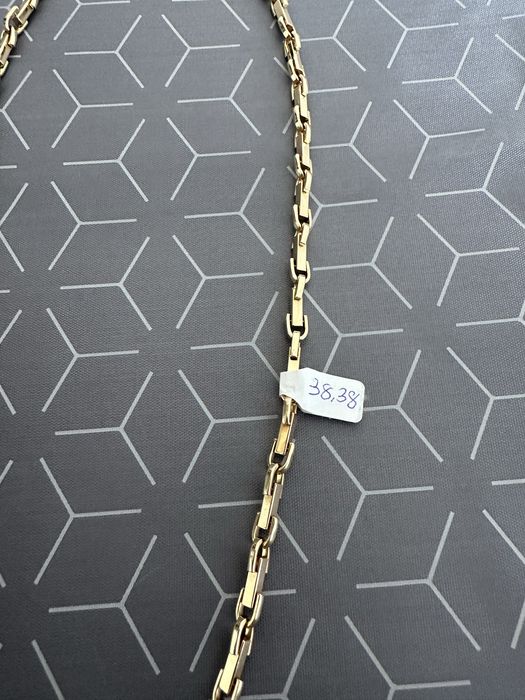 Lant+cruce (plin) de Aur 65 cm
