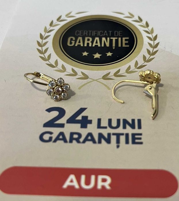 Cercei din aur copii (AG32 B27869.1) 2 ANI GARANTIE!