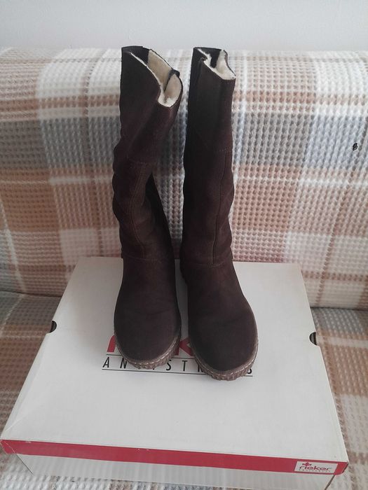 Cizme femei Rieker, maron, imblanite, nr/ 36