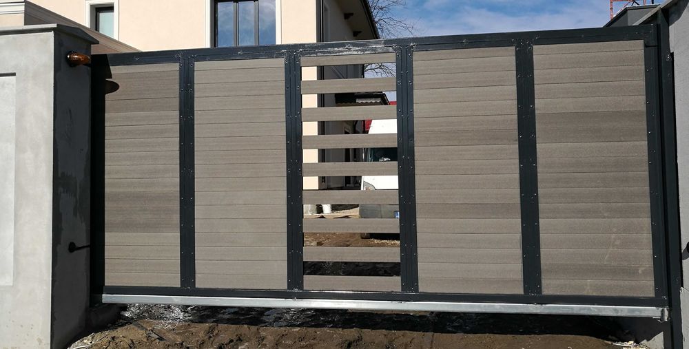 mobilier gradina garduri porti fier forjat teava WPC traforate jaluzea