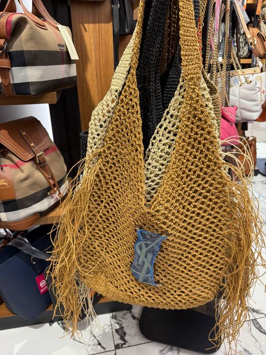 Ysl плетена чанта