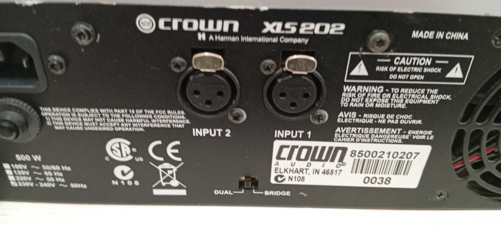 Продавам 2бр. усилватели, Crown XLS 402 и Crown XLS 202