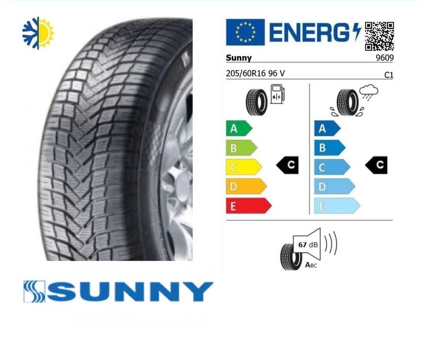 Anv.185/65R15 Sunny M+S,  Anv.195/60R15,  Anv.205/60R16, Anv.205/55R16