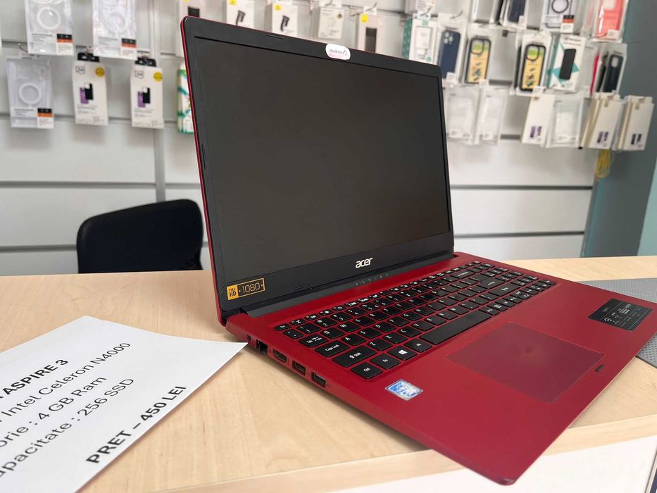 Laptop Acer Aspire 3 4 GB ram 256 SSD iNtel Celeron N4000