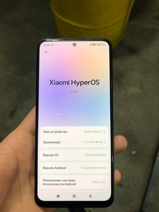 Xiaomi redmi note 12.  128/6 gb