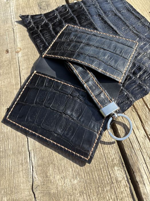 Portofel din piele naturala croco!
