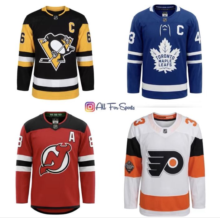 NHL Jerseys / Fanatics / Penguins / Maple Leafs / Flayers