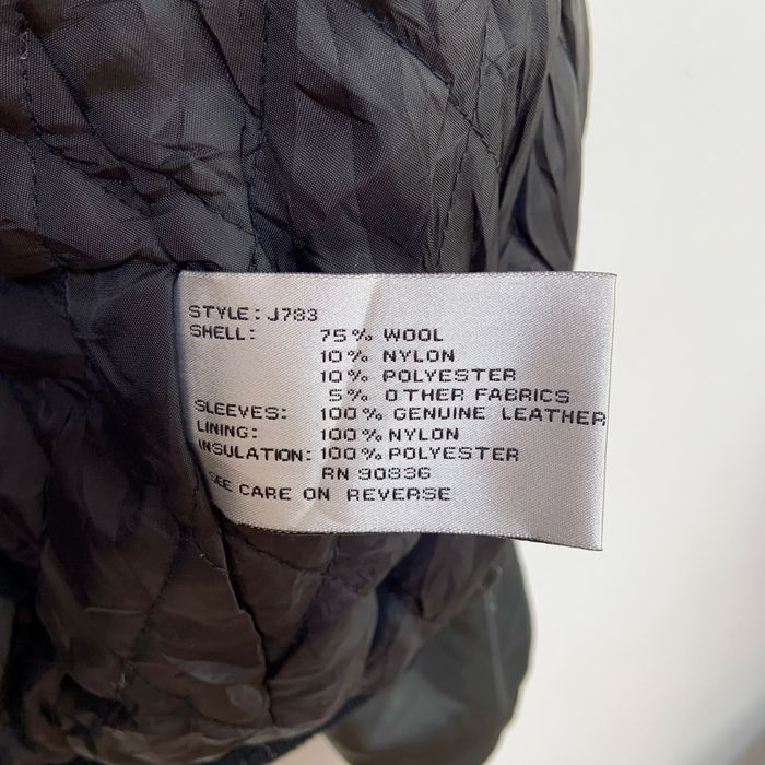 Geacă Varsity Port Authority SUA piele neagra marime M college