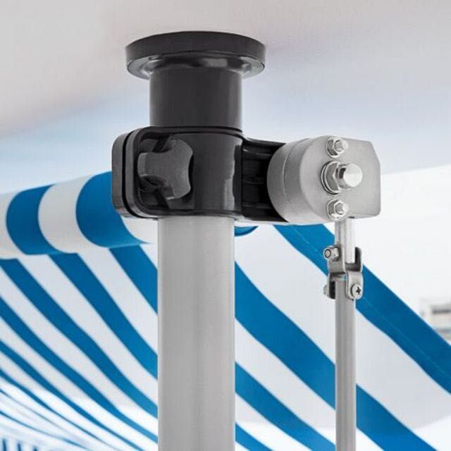 Тента с горно и долно закрепване SunFun BlueWhite 300, чисто нова