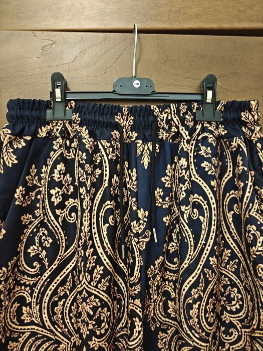 Pantaloni palazzo damă cu imprimeu elegant – Mărimea L