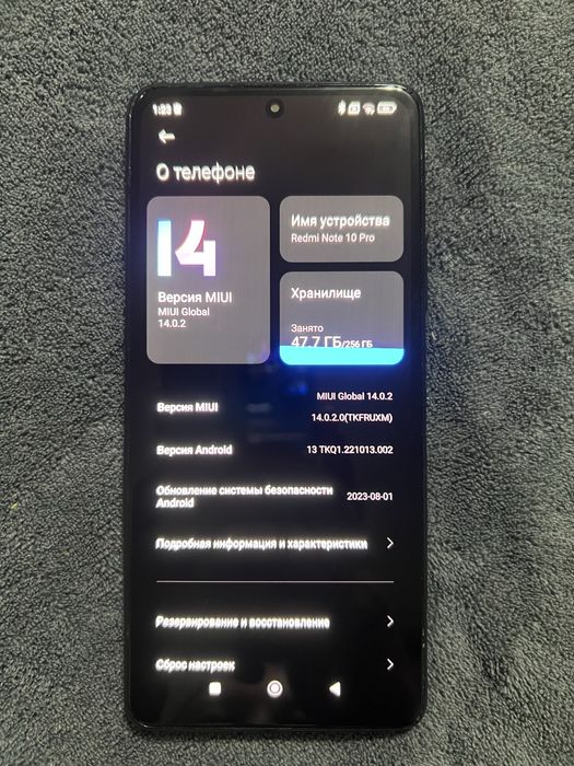 redmi note 10 pro 256 gb