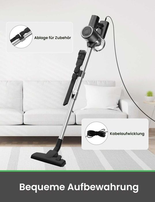 Прахосмукачка Vexilar, 5 в 1, 600W, 28 Kpa, 7-метров кабел, лека