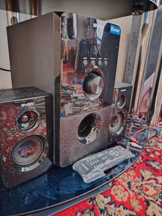 Продам , ТОРГ новый сабвуфер с колонками