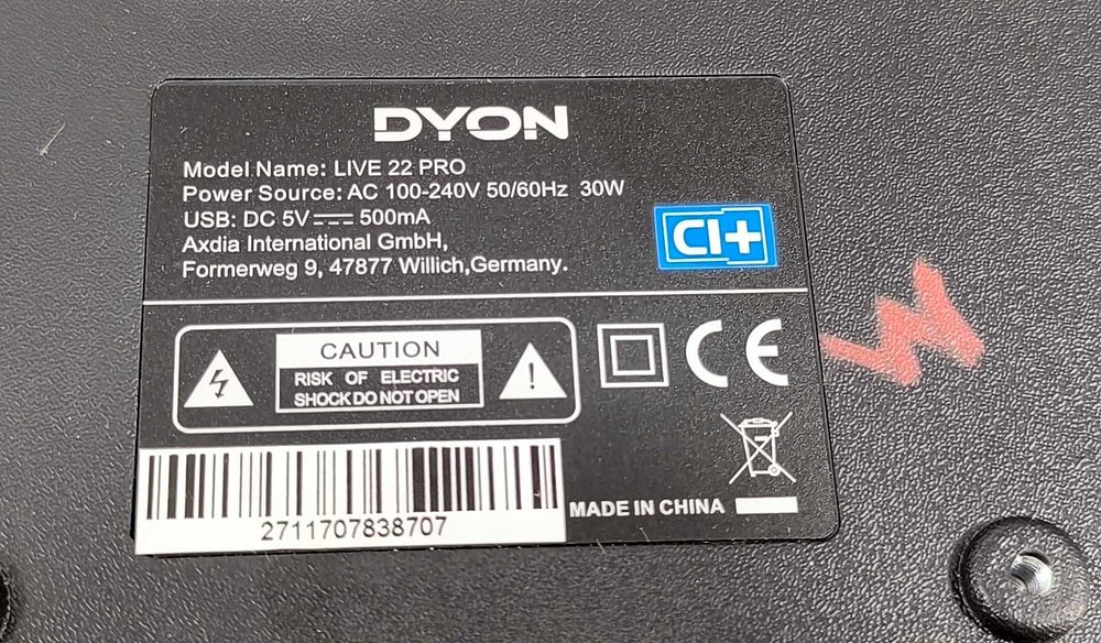 Televizor LED Dyon LIVE 22 PRO - 22 inch/56 cm - Impecabil