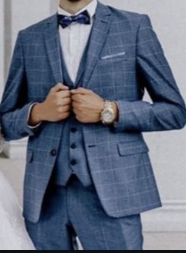 Костюм тройка синий