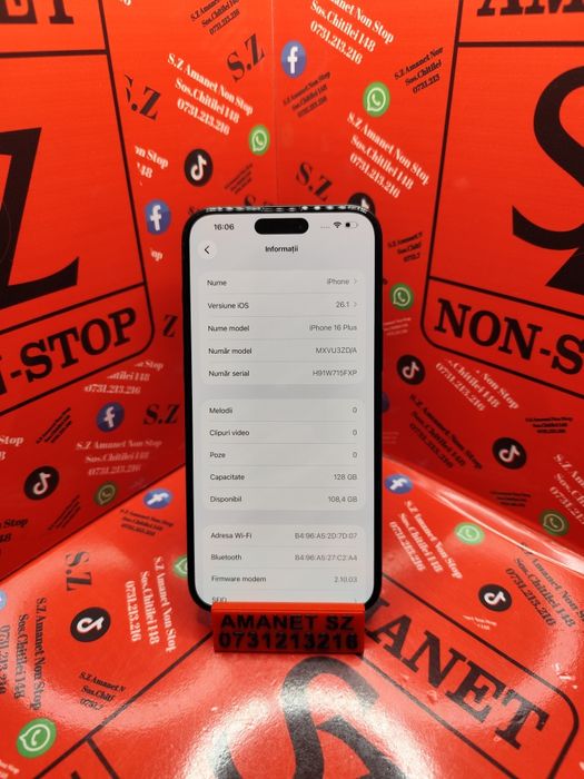 iPhone 16 Plus Amanet SZ Non Stop
