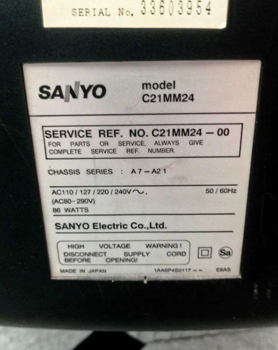 телевизоры из дома - Sanyo (Япония) и Samsung (Корея)