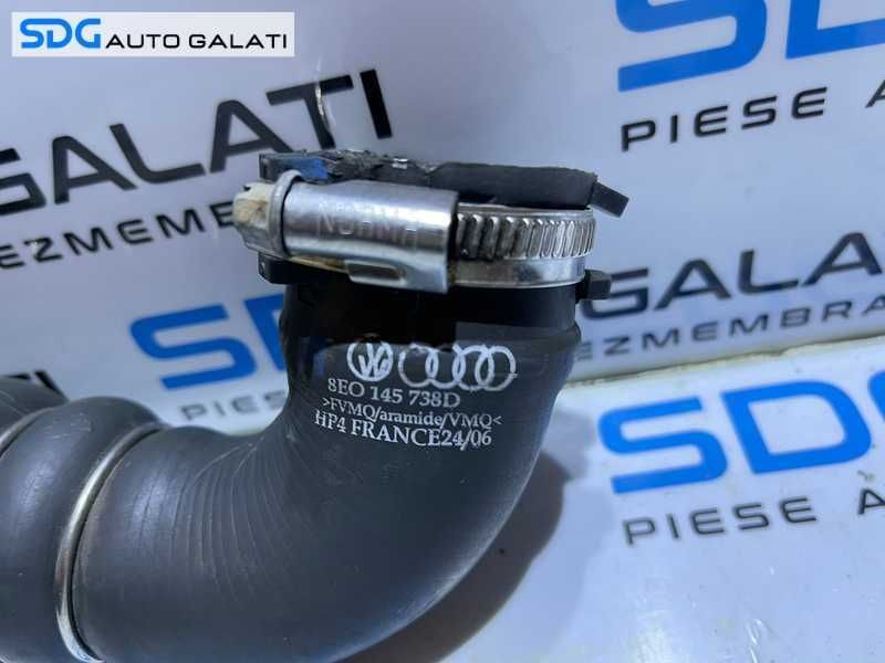 Furtun Conducta Presiune Aer Intercooler Audi A4 B7 3.0 V6 TDI BKN ASB 2005 - 2008 Cod 8E0145738D